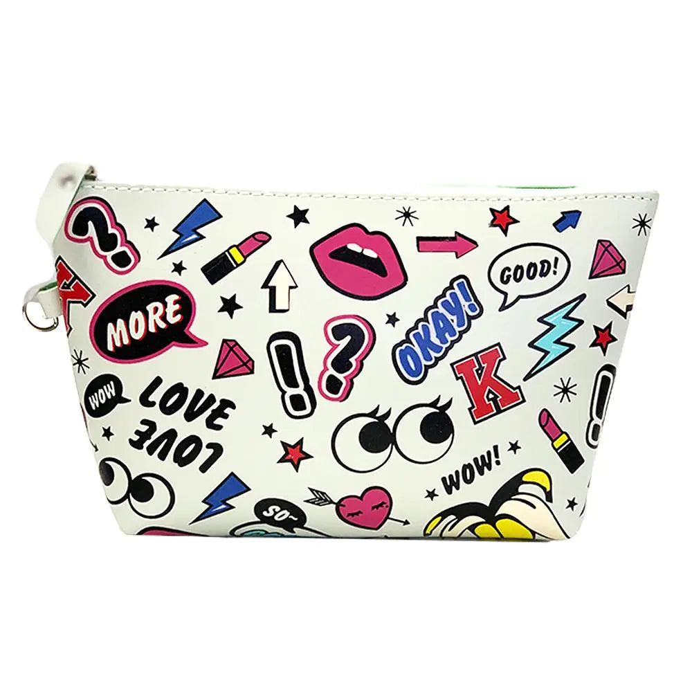 Makeup Bag Rocking In White